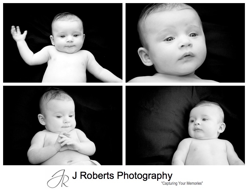 B&W baby portraits - sydney baby portrait photography